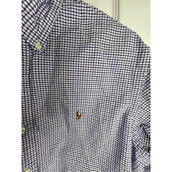 Ralph Lauren Striped Button Up Collared Long Sleeve Dress Shirt - Picture 2 of 5